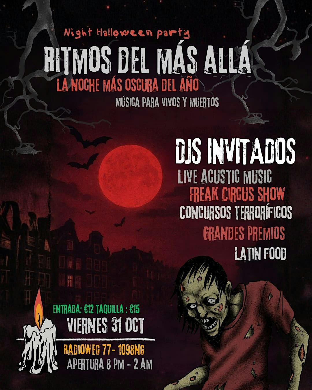 Ritmos del mas all\u00e1 (Halloween latin night party)