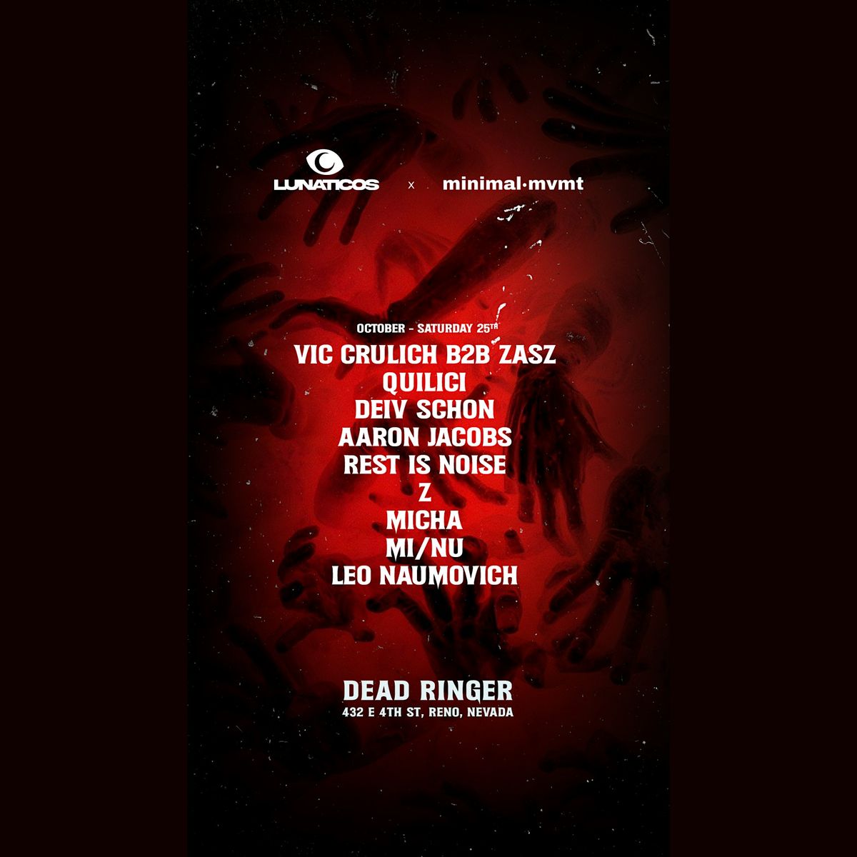Dead Ringer Halloween w/ minimal mvmt x Lunaticos at Dead Ringer Analog ...