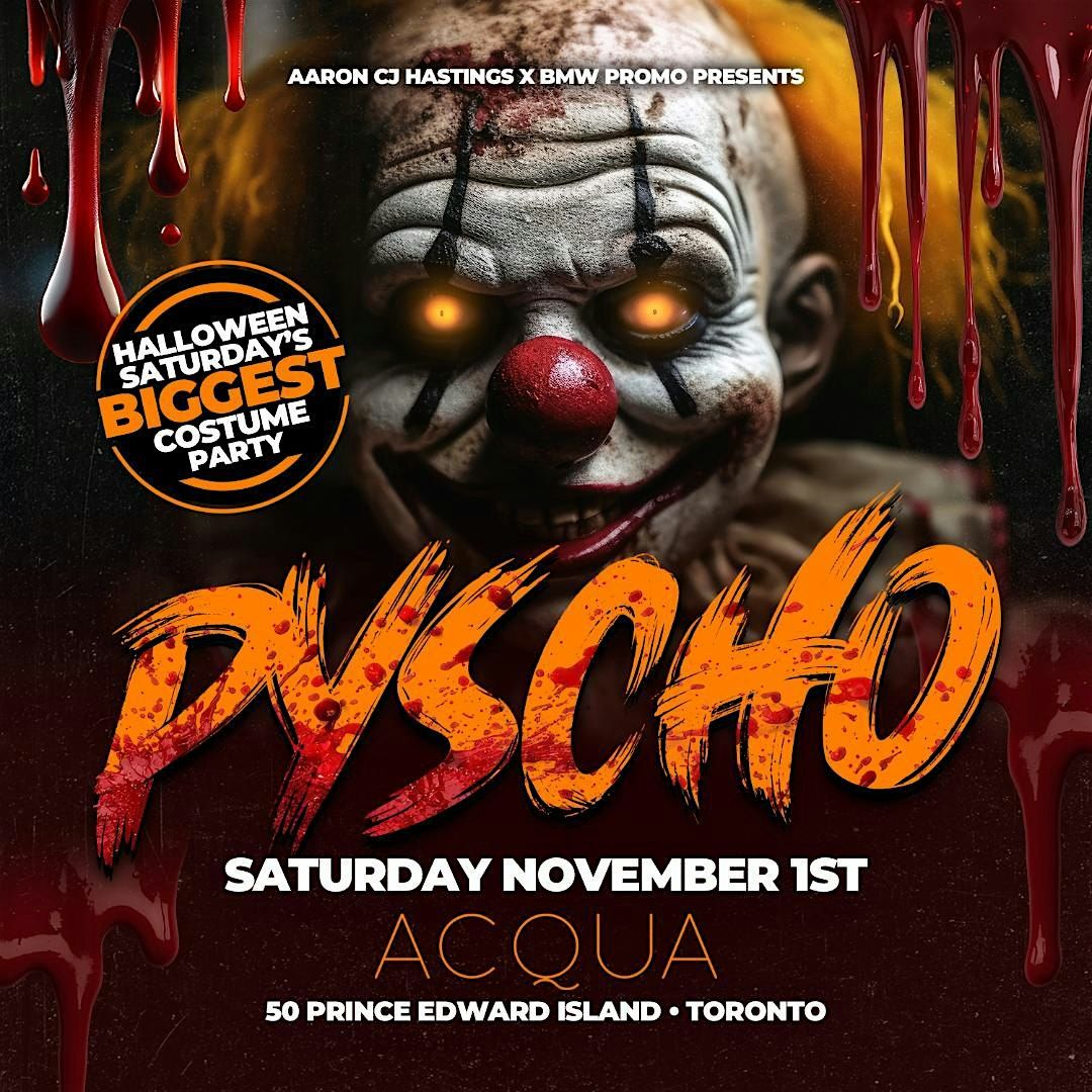 PYSCHO HALLOWEEN COSTUME PARTY