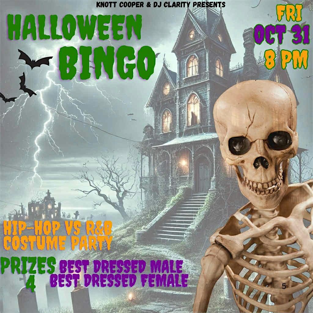 Halloween Bingo Hip-Hop VS R&B  Costume Party