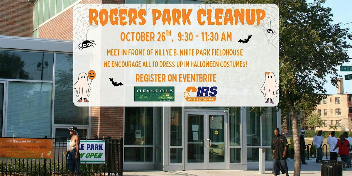 Rogers Park Halloween Cleanup with Cleanup Club!