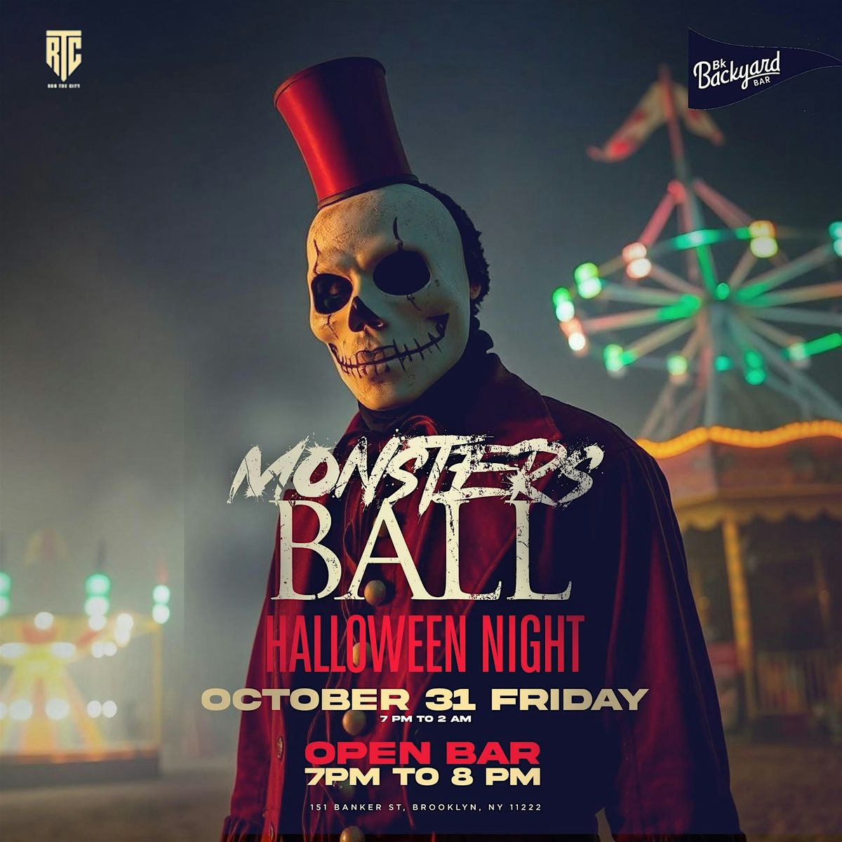 Monsters Ball Halloween Costume Party at BK Backyard
