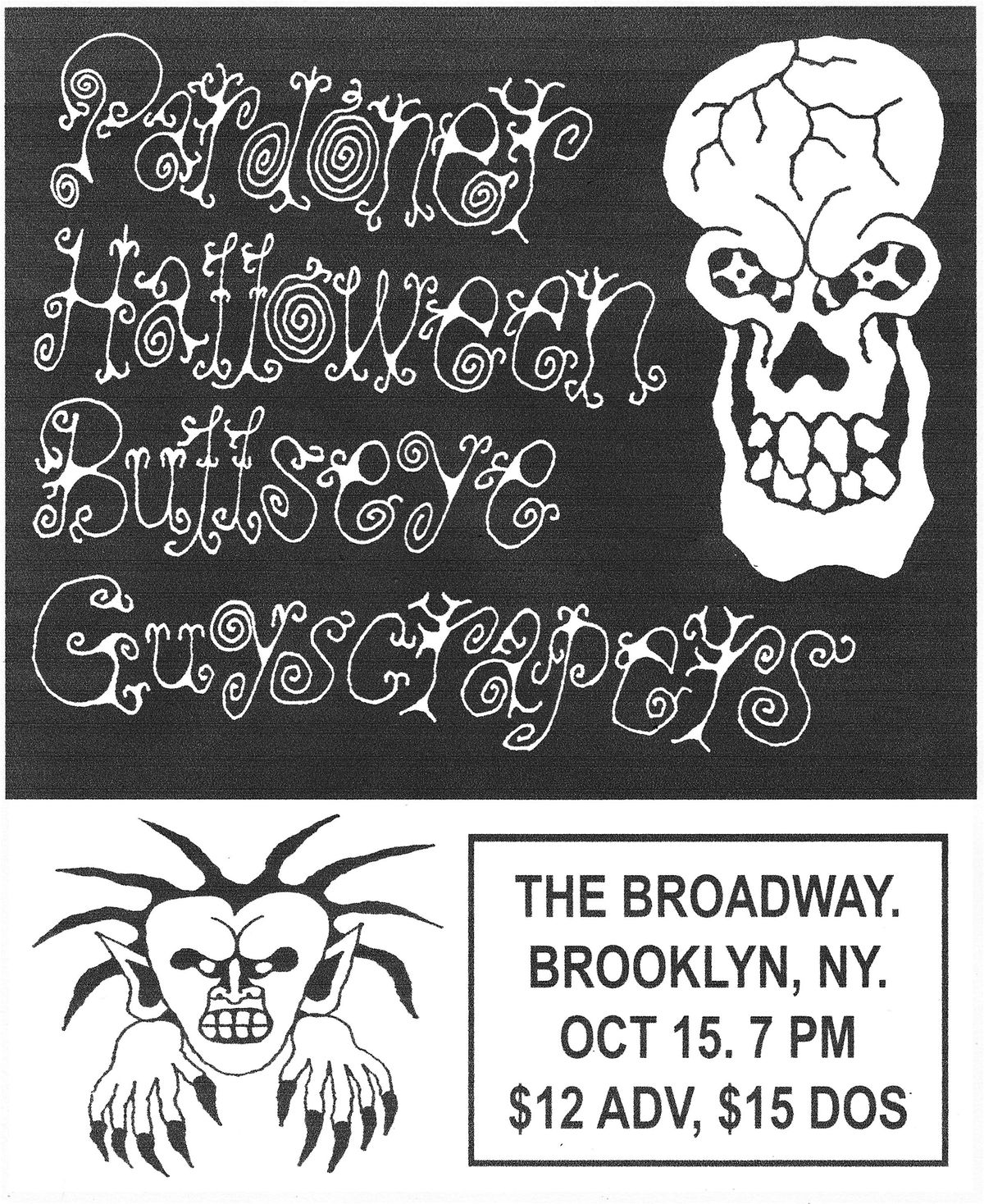 Pardoner w\/ Halloween, Bullseye + Guyscrapers