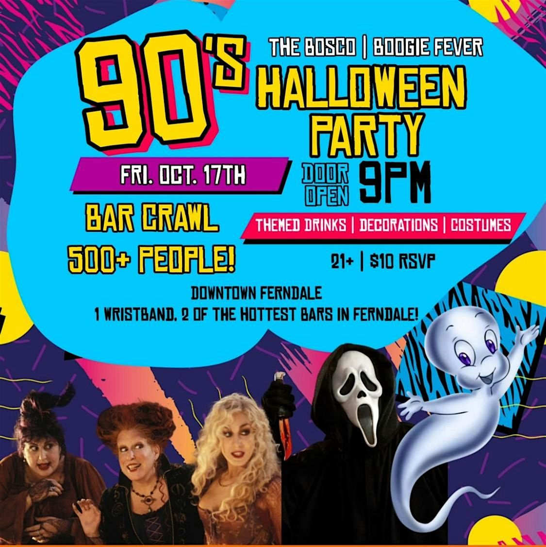 Boogie Fever and The Bosco Halloween Bar Crawl