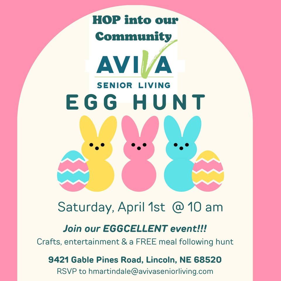 Aviva Woodlands Egg Hunt AVIVA Woodlands, Lincoln, NE April 1, 2023