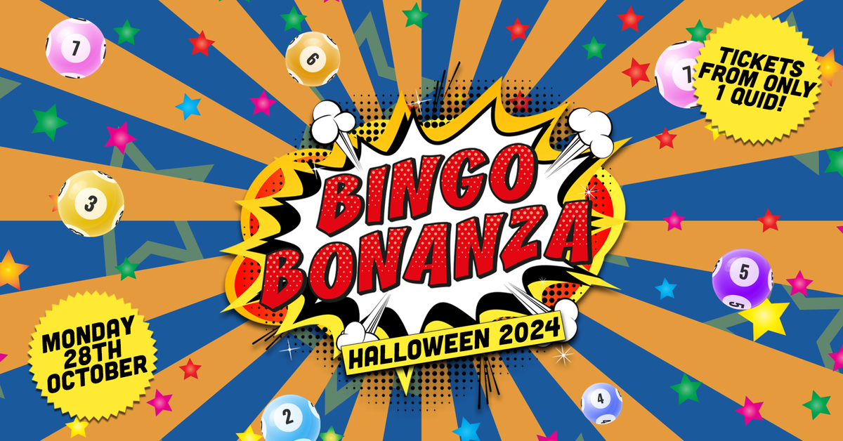 BINGO BONANZA \ud83d\udc80\ud83e\udddf\u200d\u2642\ufe0f HALLOWEEN EDITION! \ud83e\udddf\u200d\u2642\ufe0f\ud83d\udc80 ONE OF THE BIGGEST STUDENT EVENTS OF THE YEAR - WIN PRIZES AND DILDOS. WOOPS!!! \u2620\ufe0f