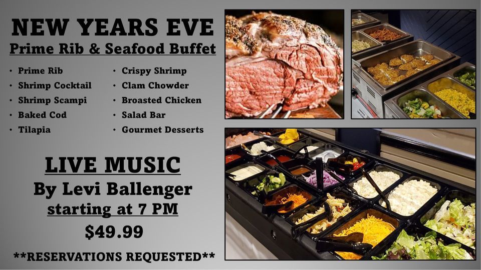 PRIME RIB/SEAFOOD BUFFET and LIVE MUSICNew Years Eve 407 Northbrook