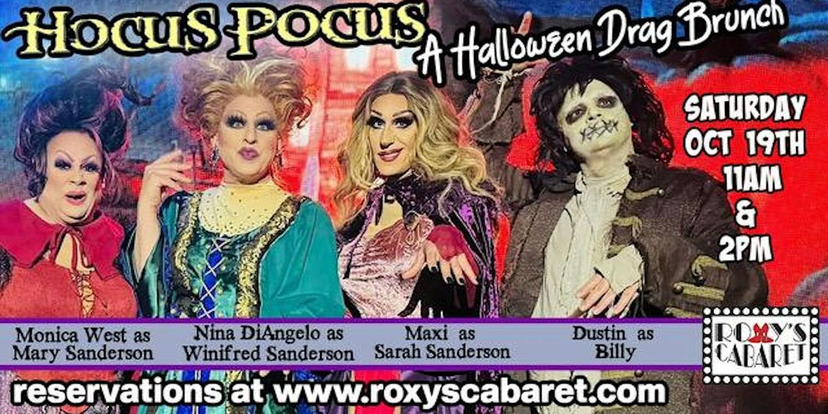 Hocus Pocus a Halloween Drag Brunch