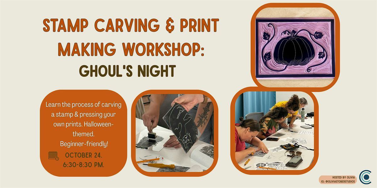 Ghoul's Night: Halloween Stamp Carving Art Workshop