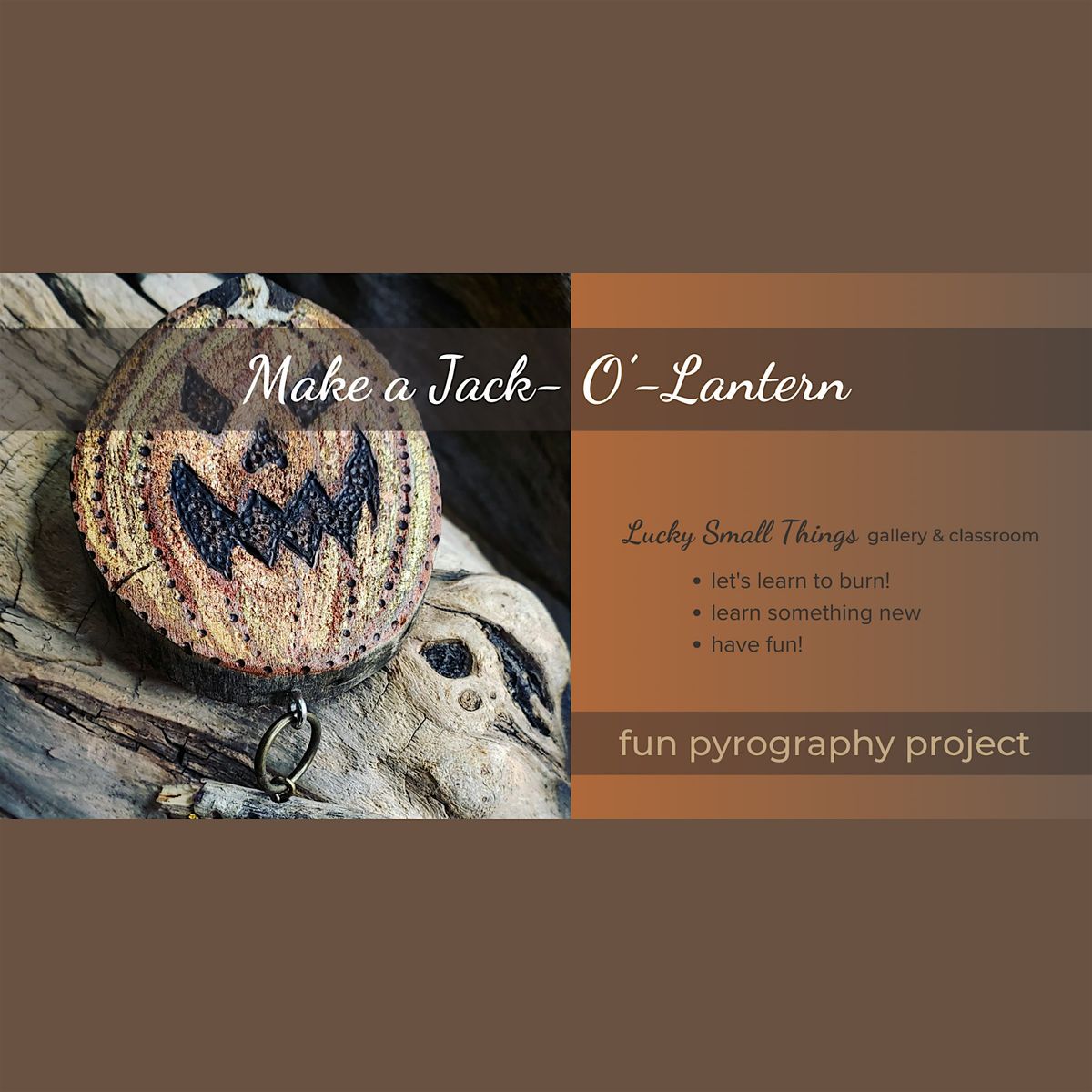 Make Your Own Wood Burned Jack O Lantern