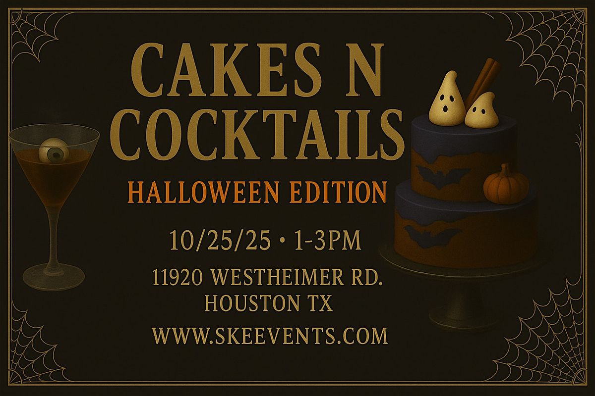 Cakes N Cocktails ( a cake decorating class) Halloween Edition