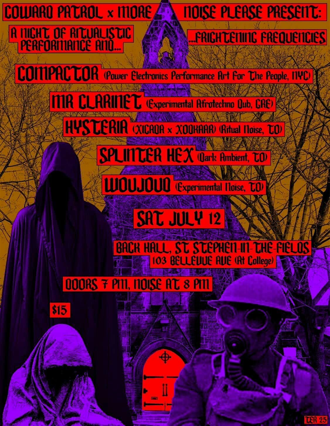 COWARD PATROL x MORE NOISE PLEASE PRESENT: