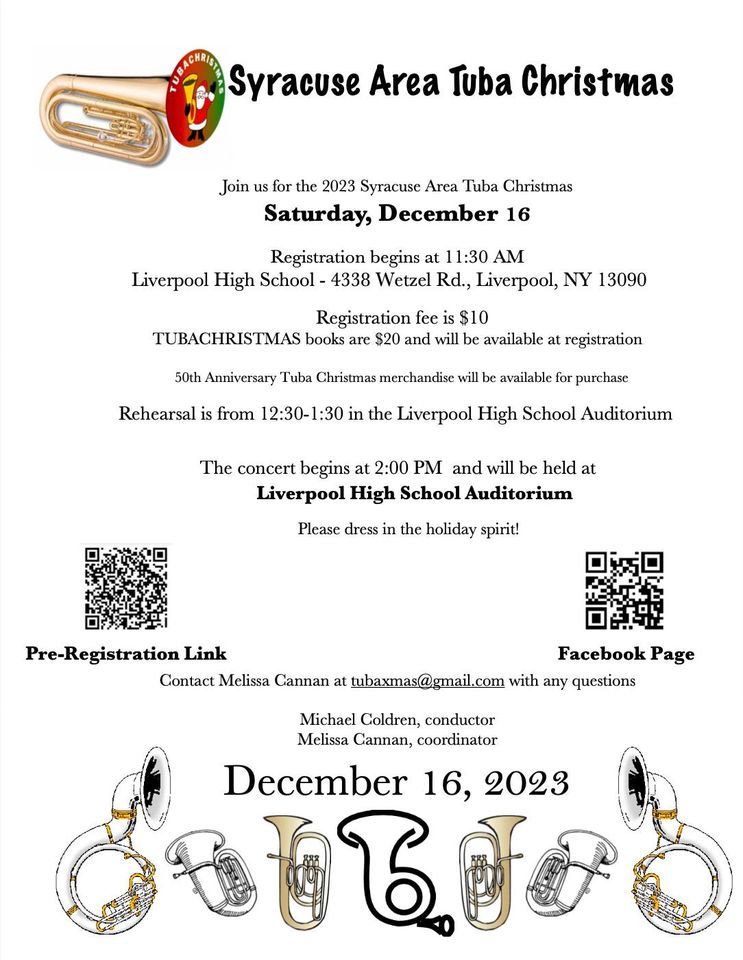 Syracuse Tuba Christmas 2023 Liverpool High School December 16, 2023