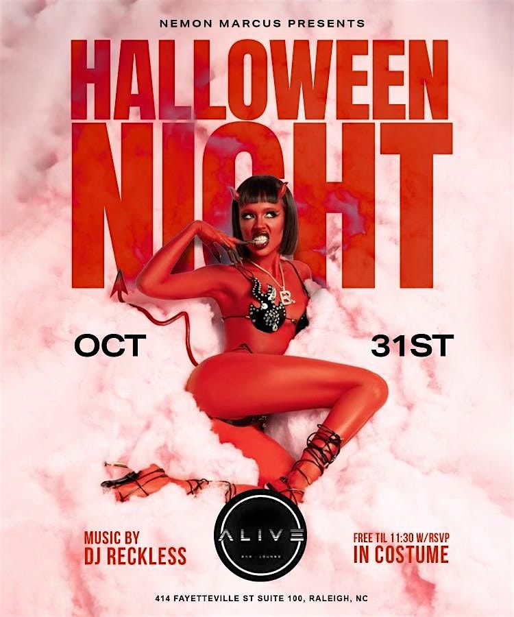 Halloween Night @ Alive # 1 Costume party in the Rdu