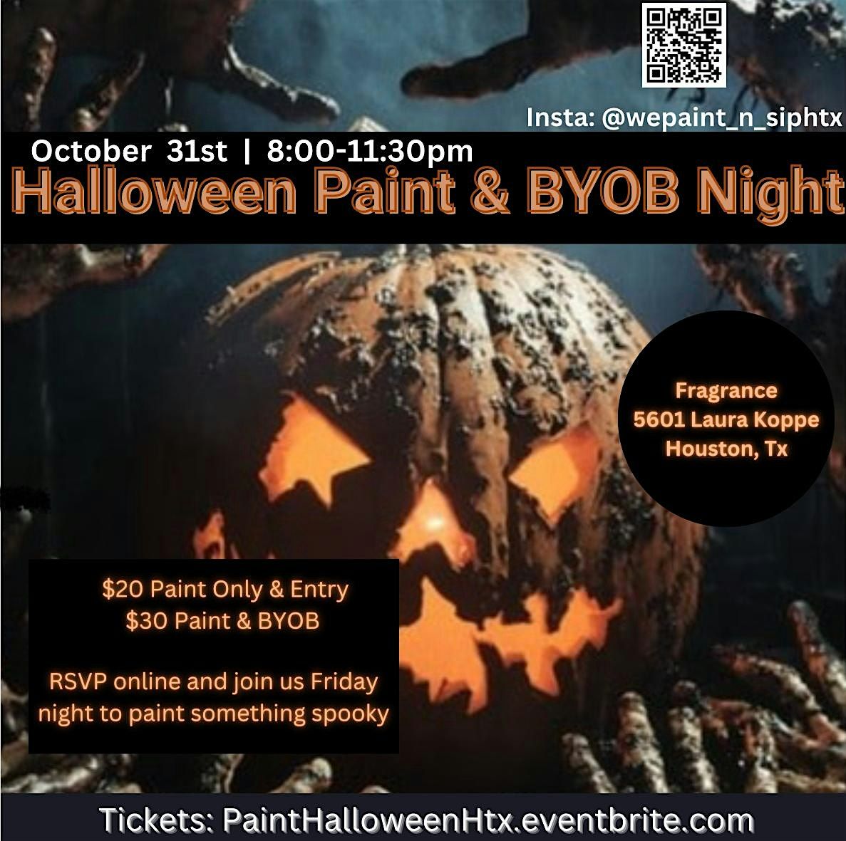 Halloween Paint and BYOB night