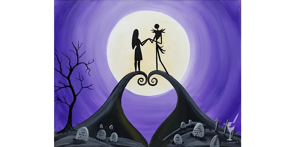 Halloween Couple With a Touch of Whimsey - Paint and Sip in Austin | Classpop!\u2122