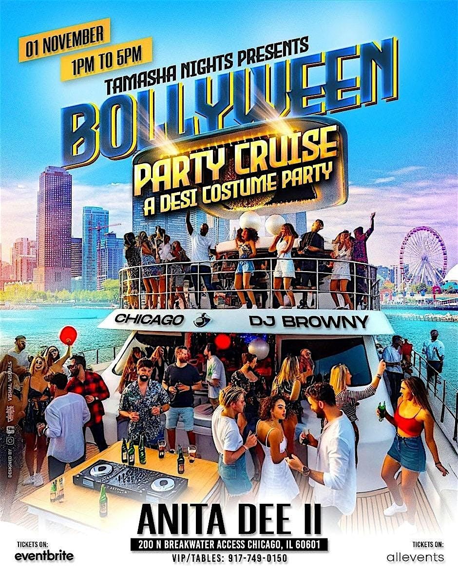 Blue Glove Presents: CHICAGO BOLLYWEEN CRUISE PARTY 2025 | ANITA DEE YACHT