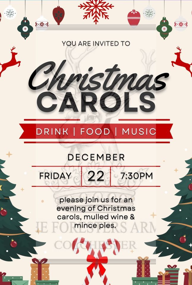 Christmas Carol night | 1-2 Castle Road, Colchester | December 22, 2023