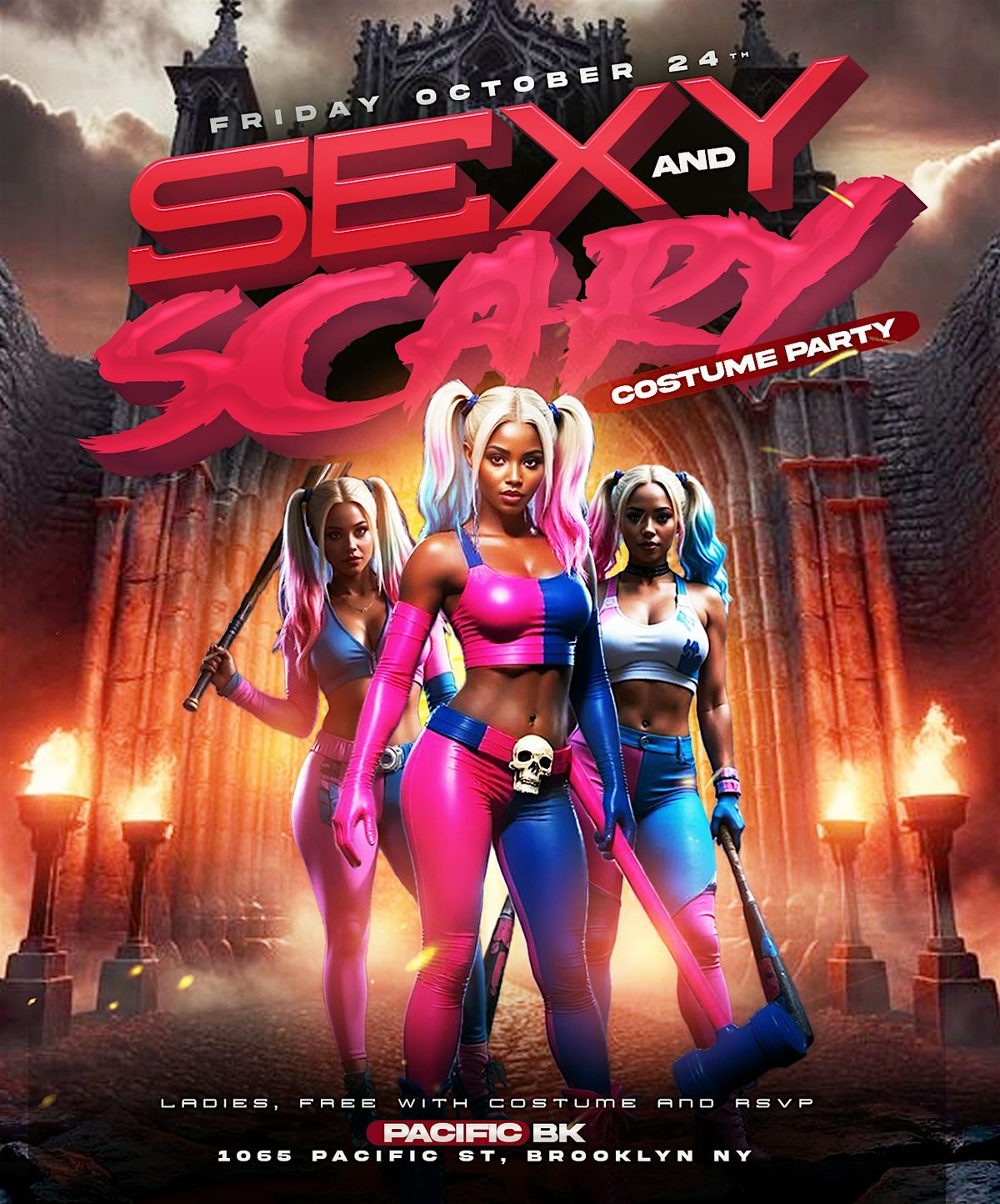 Sexy and scary Halloween party