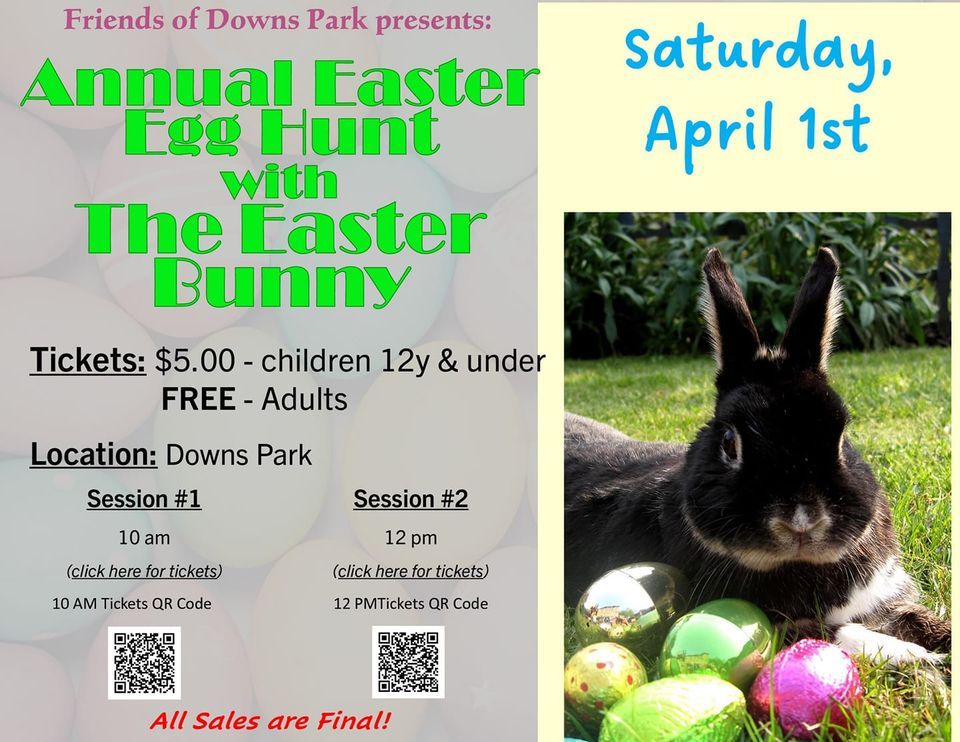 Easter Egg Hunt with the Easter Bunny session 2 Downs Park