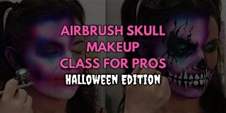 Airbrush Skull Makeup Demo Class for Pros [Halloween Edition]