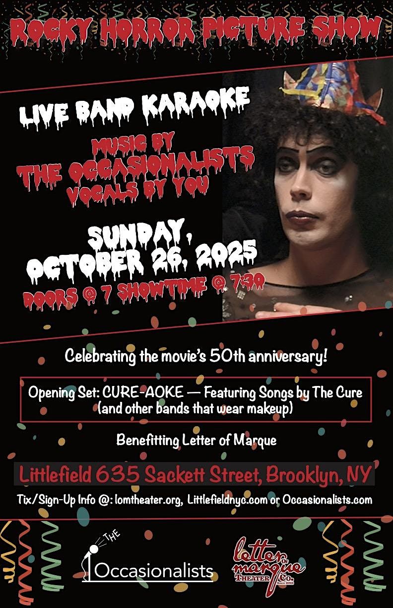 The 11th Annual RHPS Live Band Karaoke Halloween Extravaganza!