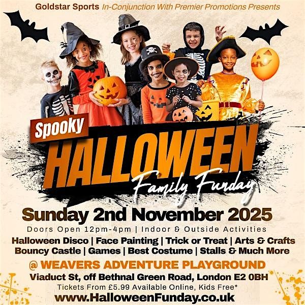 Spooky Halloween Family Funday, Kids Disco, Face Painting, Trick or Treat