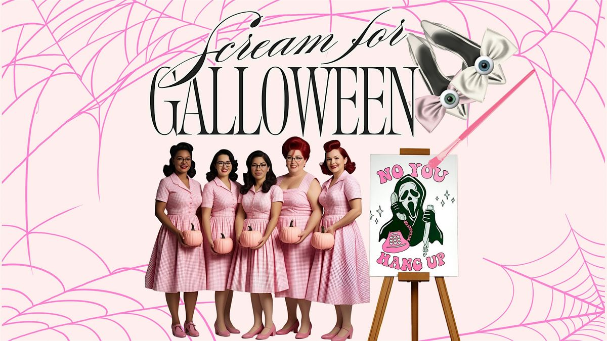 Scream for Galloween a Comedy Paint and Sip