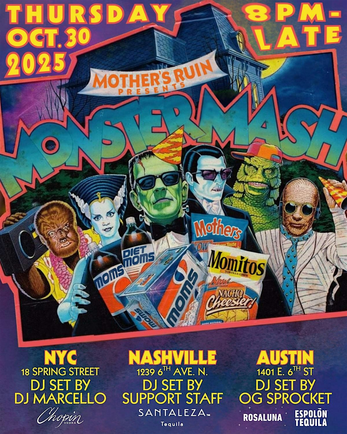 Mother's Ruin Presents: Monster Mash: A Pre-Halloween Dance Party