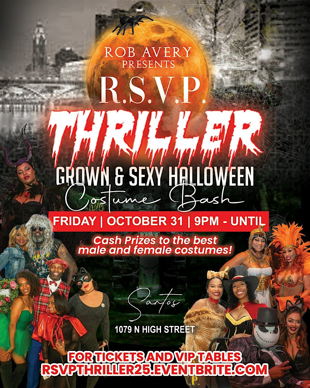 RSVP THRILLER GROWN & SEXY HALLOWEEN BASH