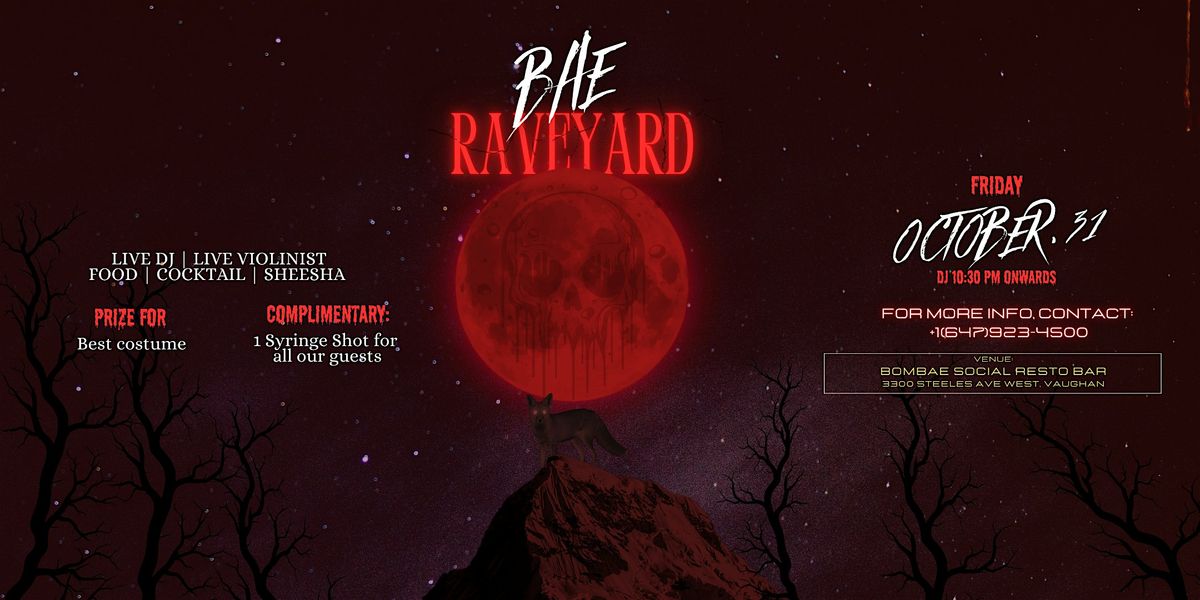 BAE RAVEYARD \u2013 A Halloween Affair (Redeemable Tickets)