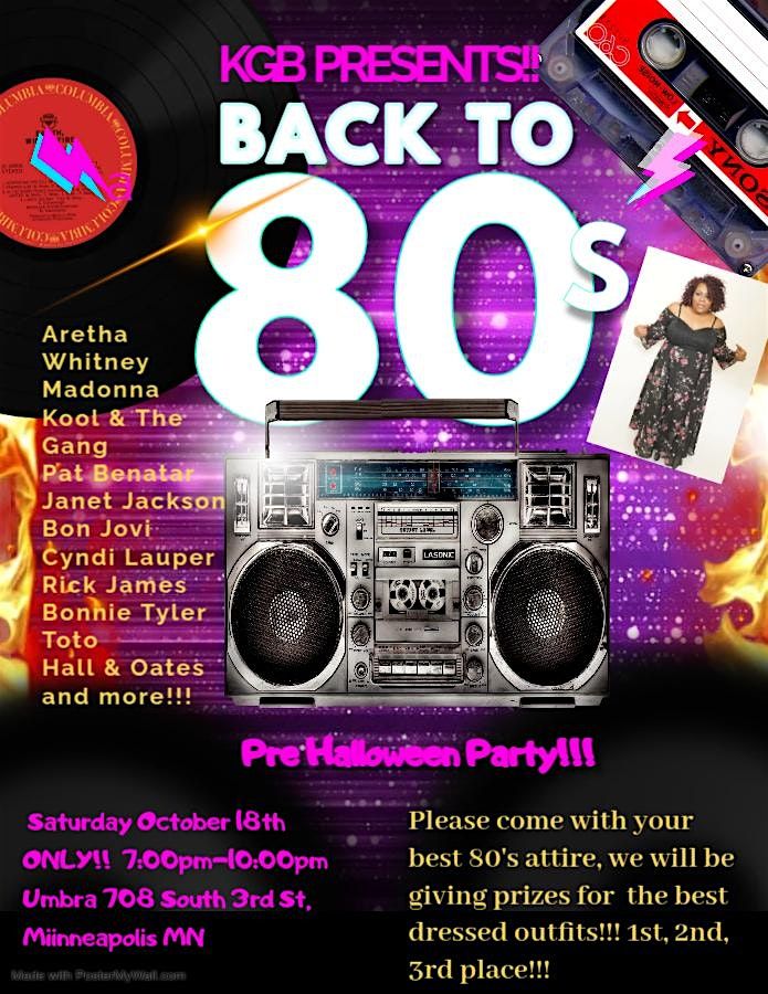 KGB Presents Pre-Halloween Tribute To The 80'S Costume Party