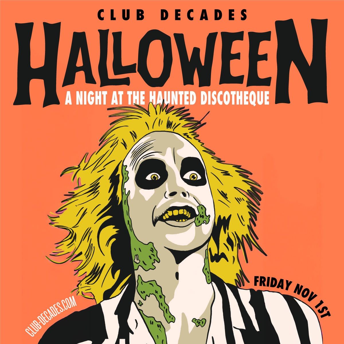 A Night at the Haunted Disco Halloween 11\/1 @ Club Decades