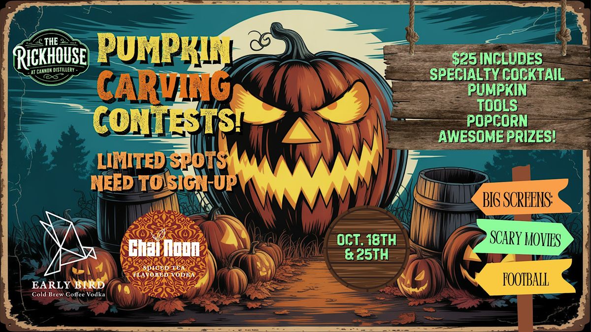 Chai Noon Vodka Presents: Pumpkin Carving Contests - Multiple Dates\/Times