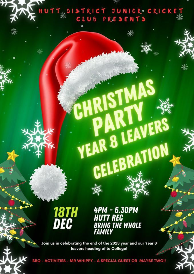 HDCC Christmas Party and Year 8 Leavers Celebration | Hutt Recreation ...