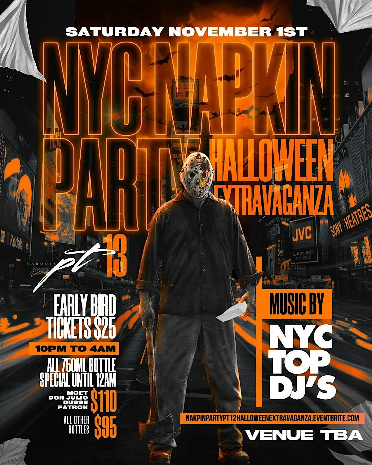 NYC NAPKIN PARTY PT12 ( HALLOWEEN EXTRAVAGANZA)