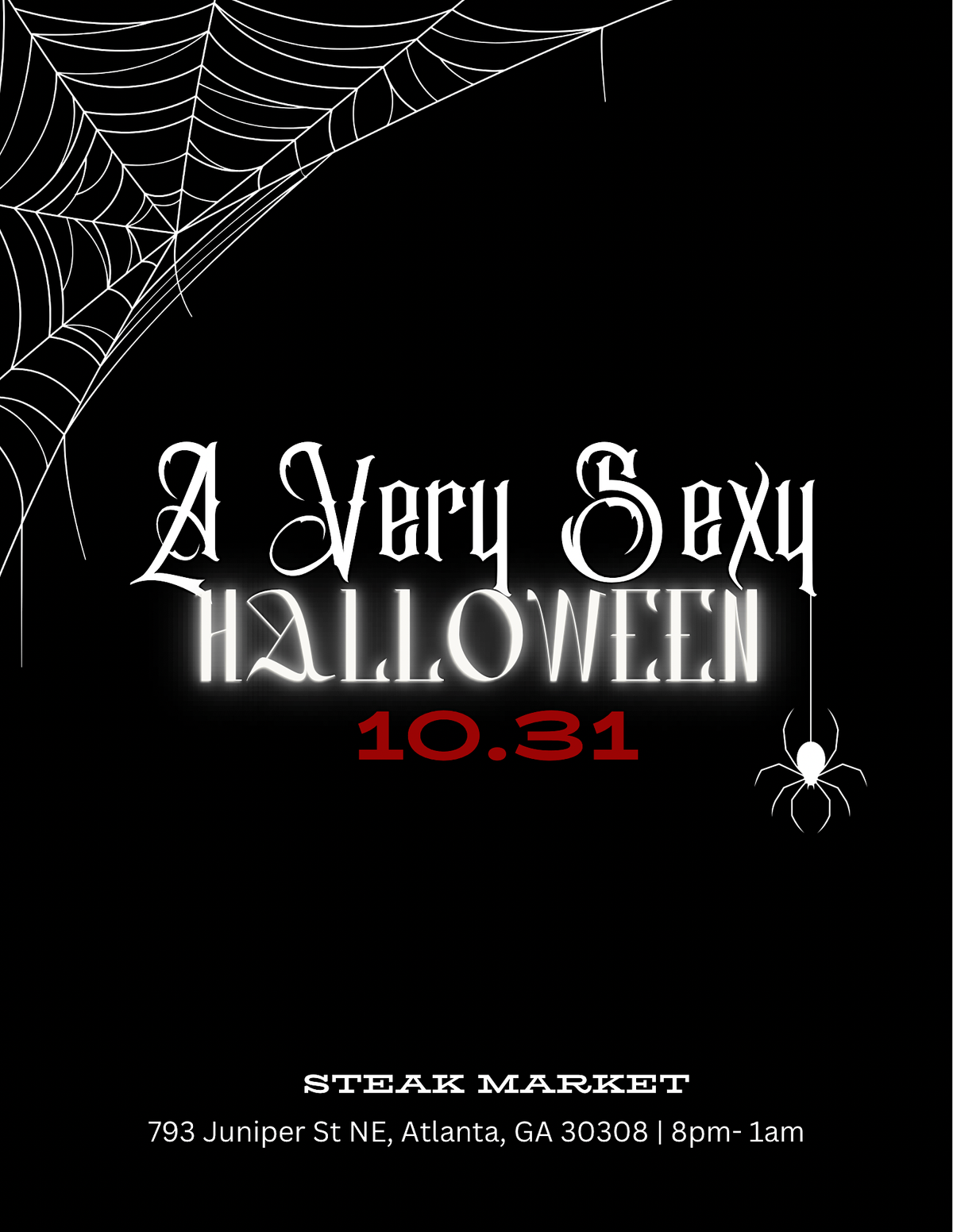 A Very SEXY Halloween  @ STEAK MARKET  BY SIVA\u2019S