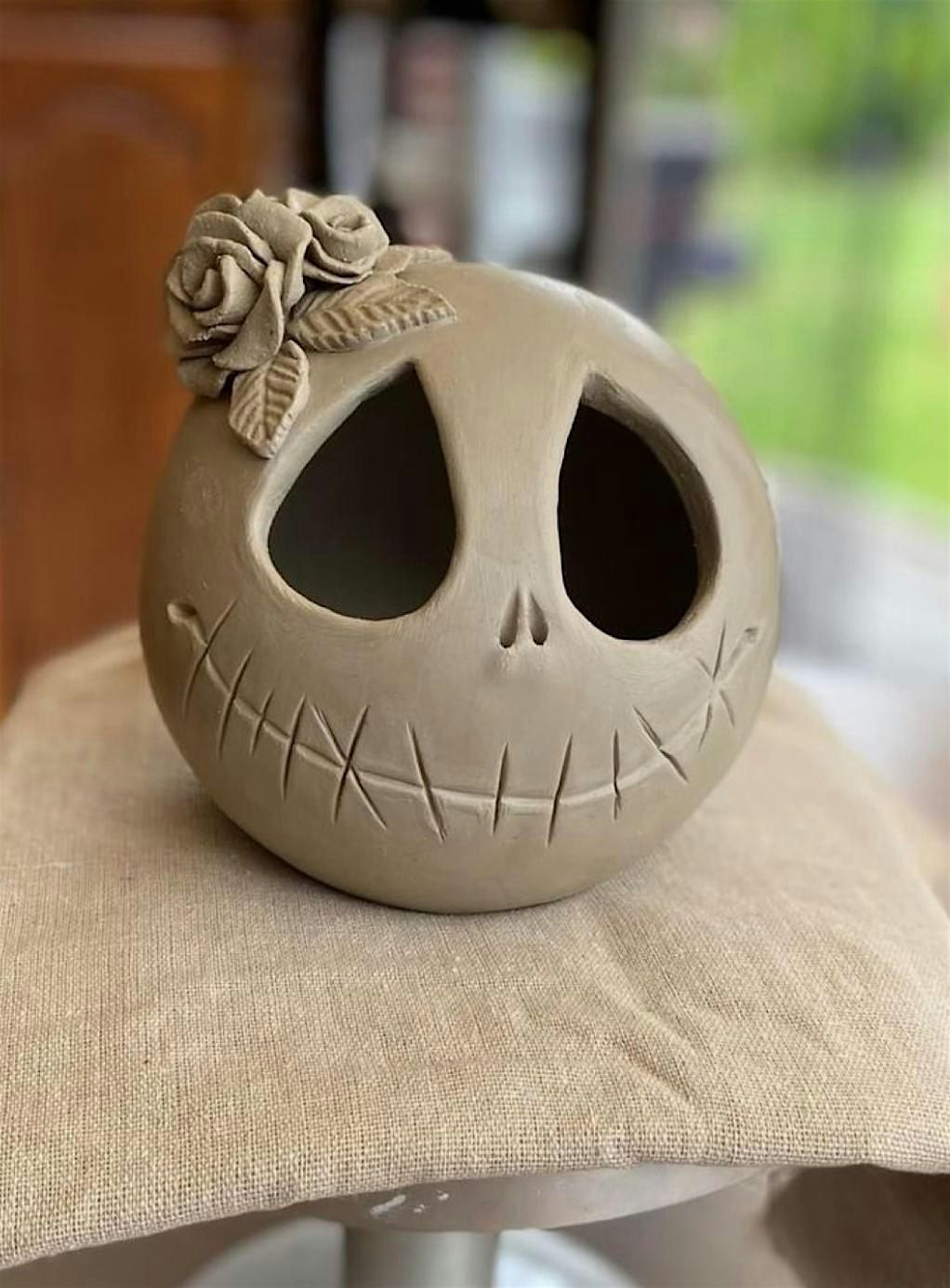 Halloween Day Pottery Class - Tim Burton Ceramic Halloween Pumpkin
