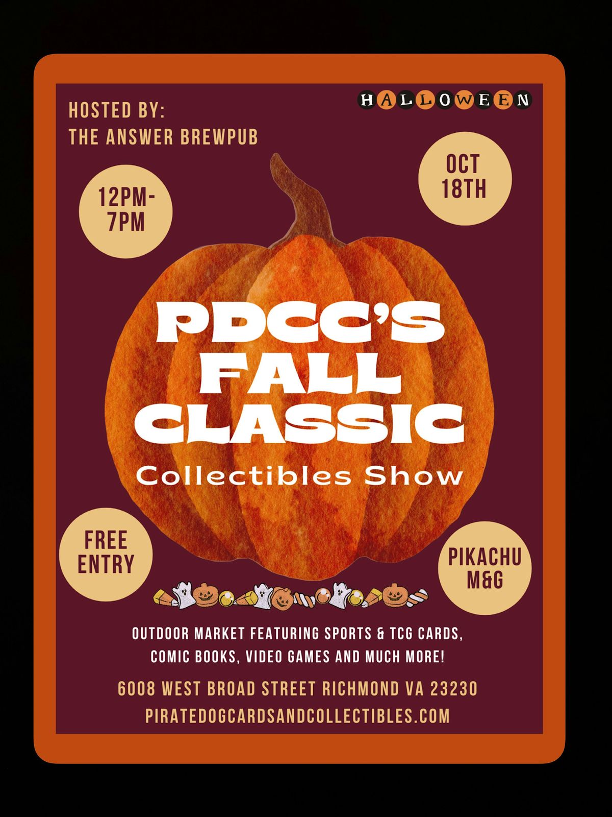 PDCC's Fall Classic Cards & Collectibles Show (The Answer Brewpub)