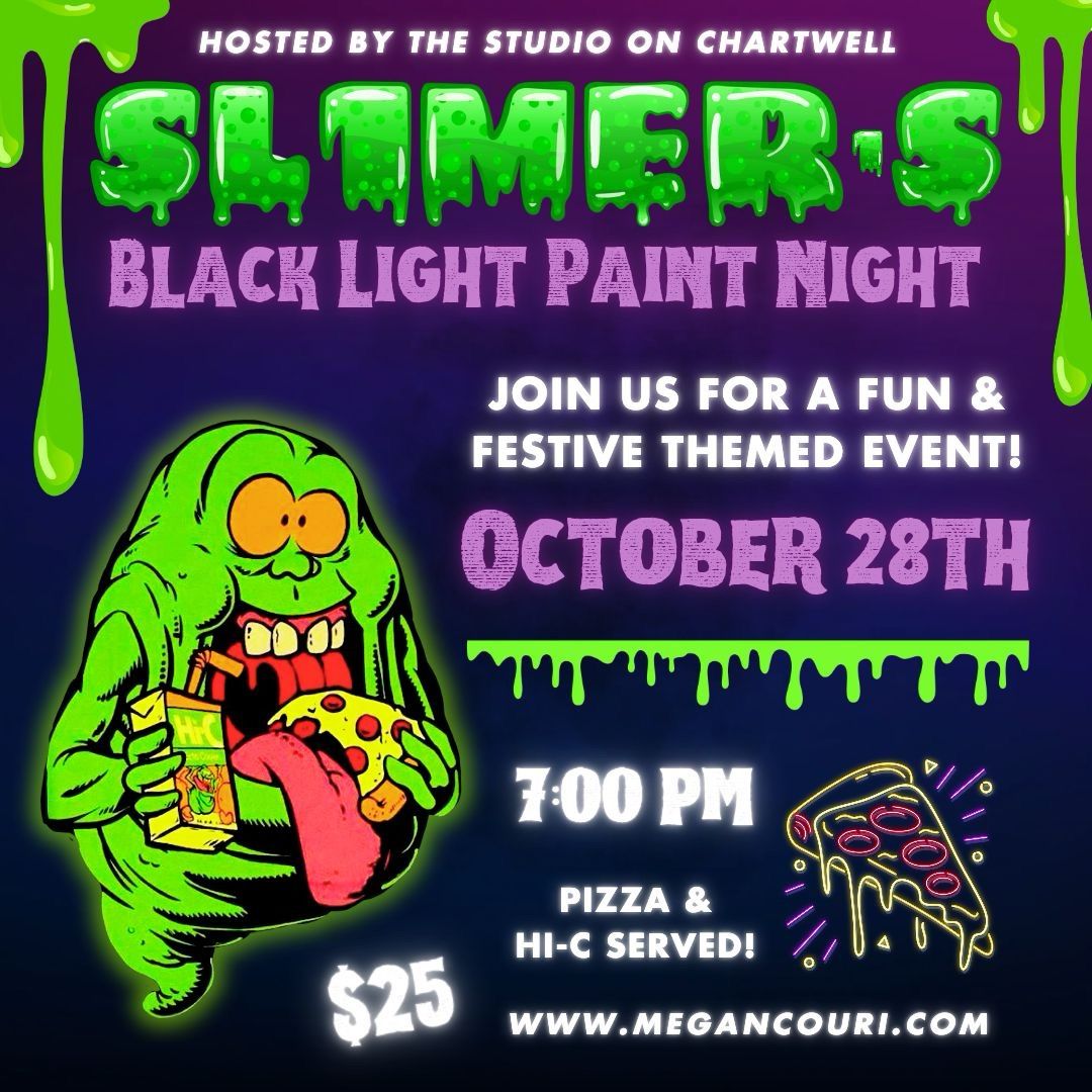 Slimers Black Light Kids Paint Night 