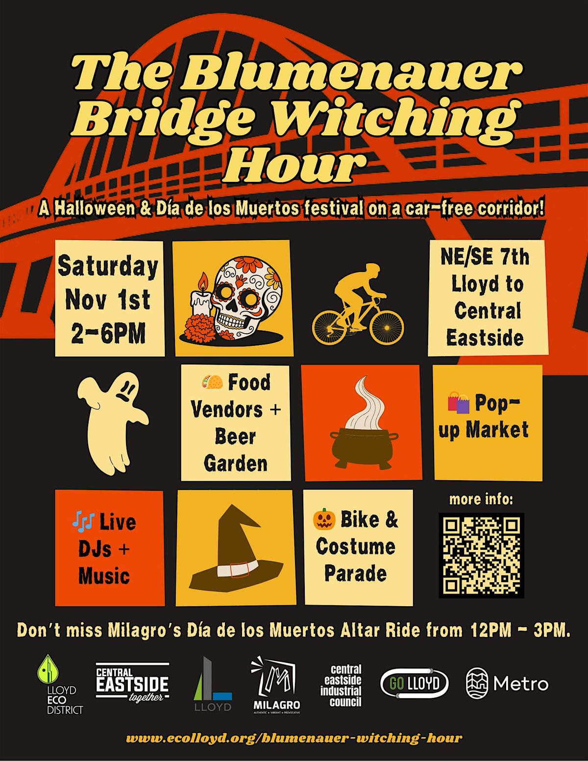 The Blumenauer Bridge Witching Hour Celebration