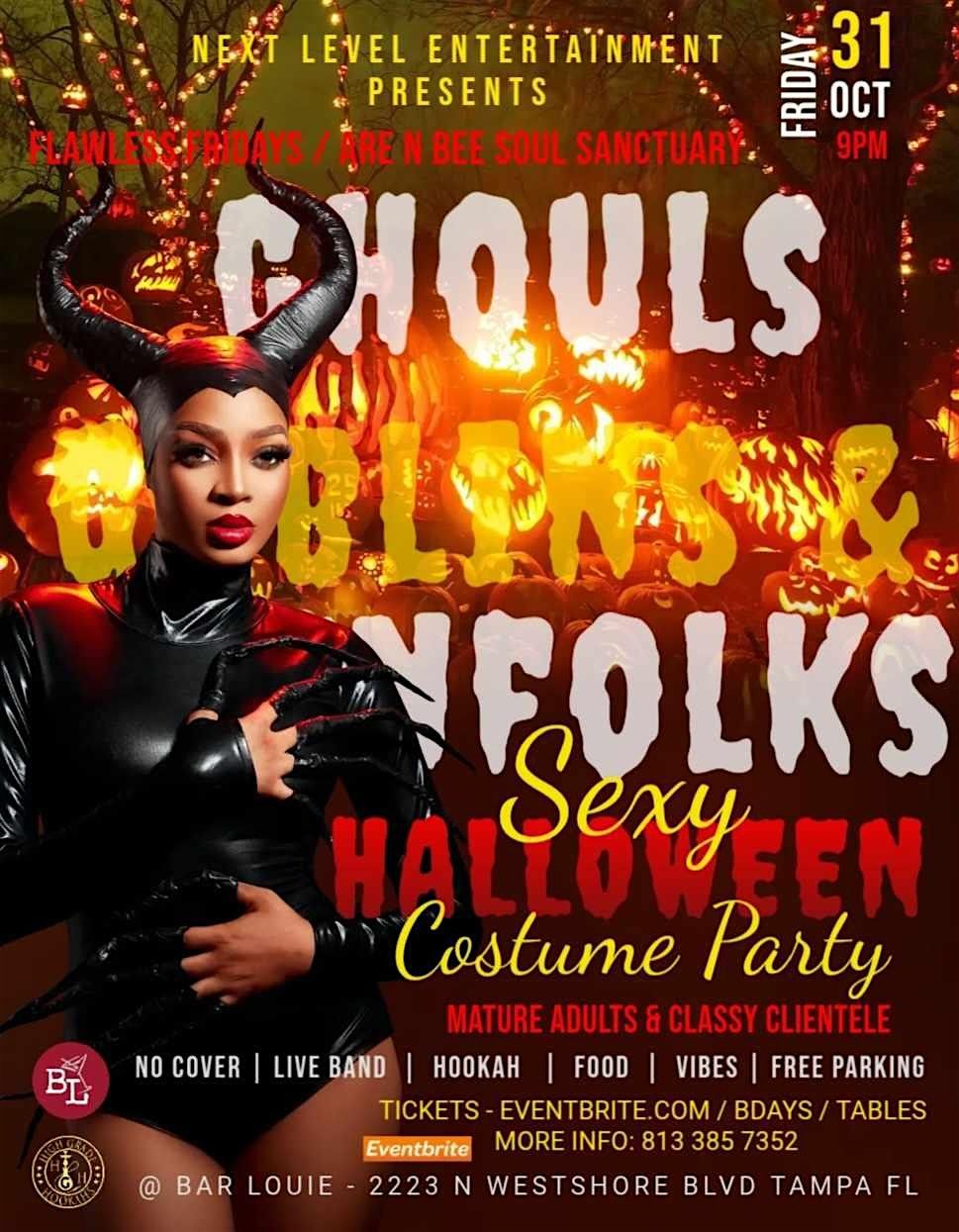GHOULS, GOBLINS, & GROWNFOLKS VIP table only option HALLOWEEN PARTY