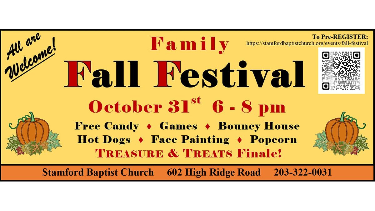 FREE Fall Festival Treasure and Treat