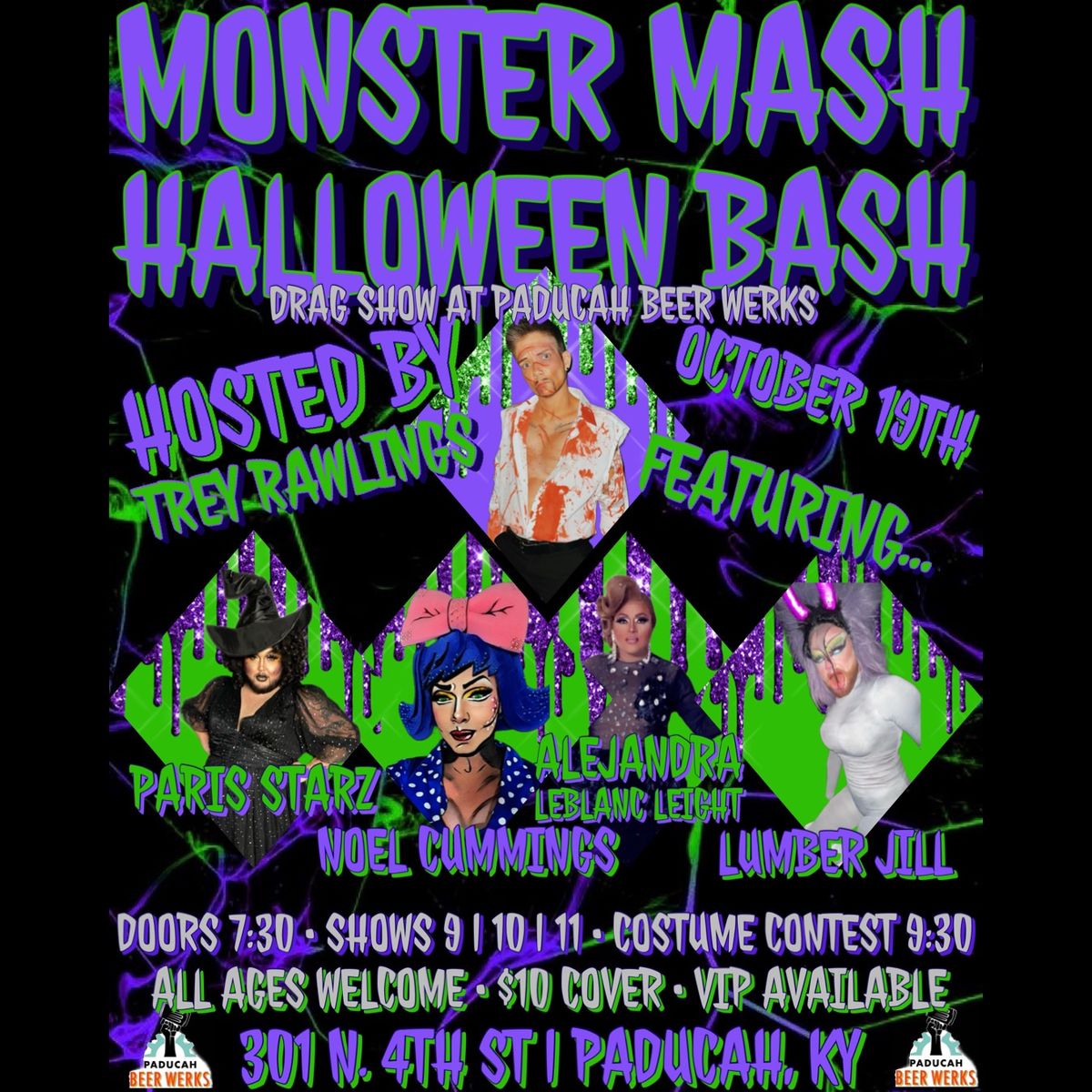 \ud83d\udc9c\ud83d\udc80\ud83d\udc9a MONSTER MASH HALLOWEEN BASH DRAG SHOW \ud83d\udc9a\ud83d\udc80\ud83d\udc9c