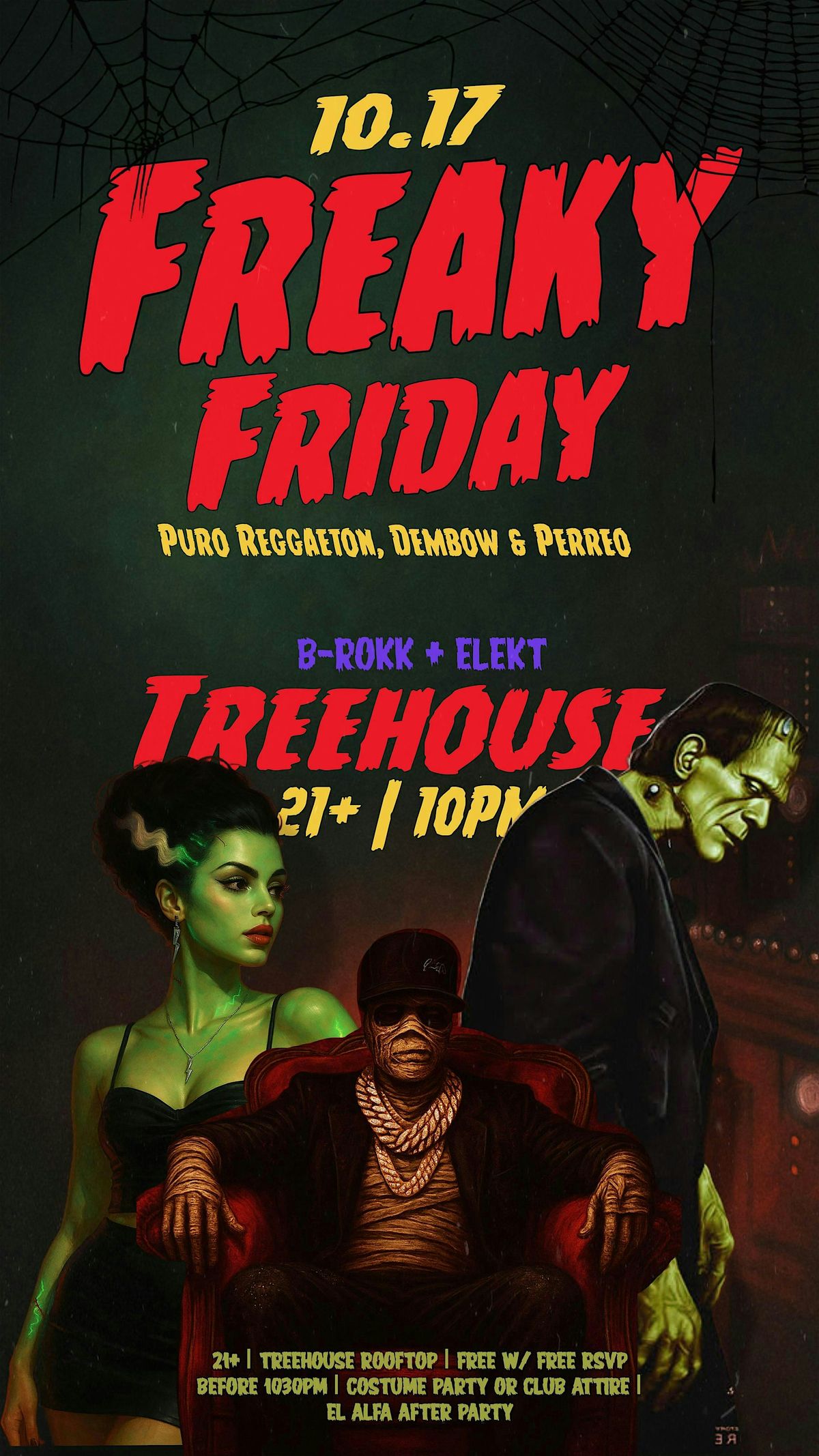 FREAKY FRIDAY! REGGAETON HALLOWEEN PARTY!