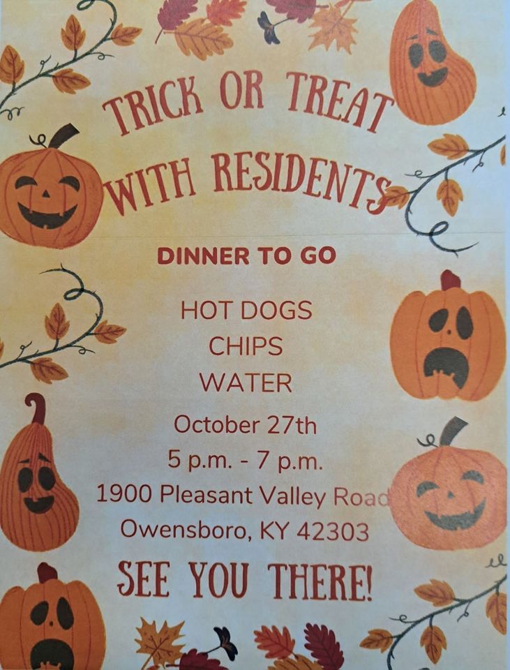 Trick or Treat at Cedarhurst Cedarhurst of Owensboro October 27, 2023