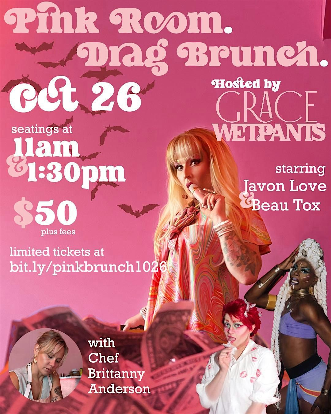Pink Room Halloween Drag Brunch