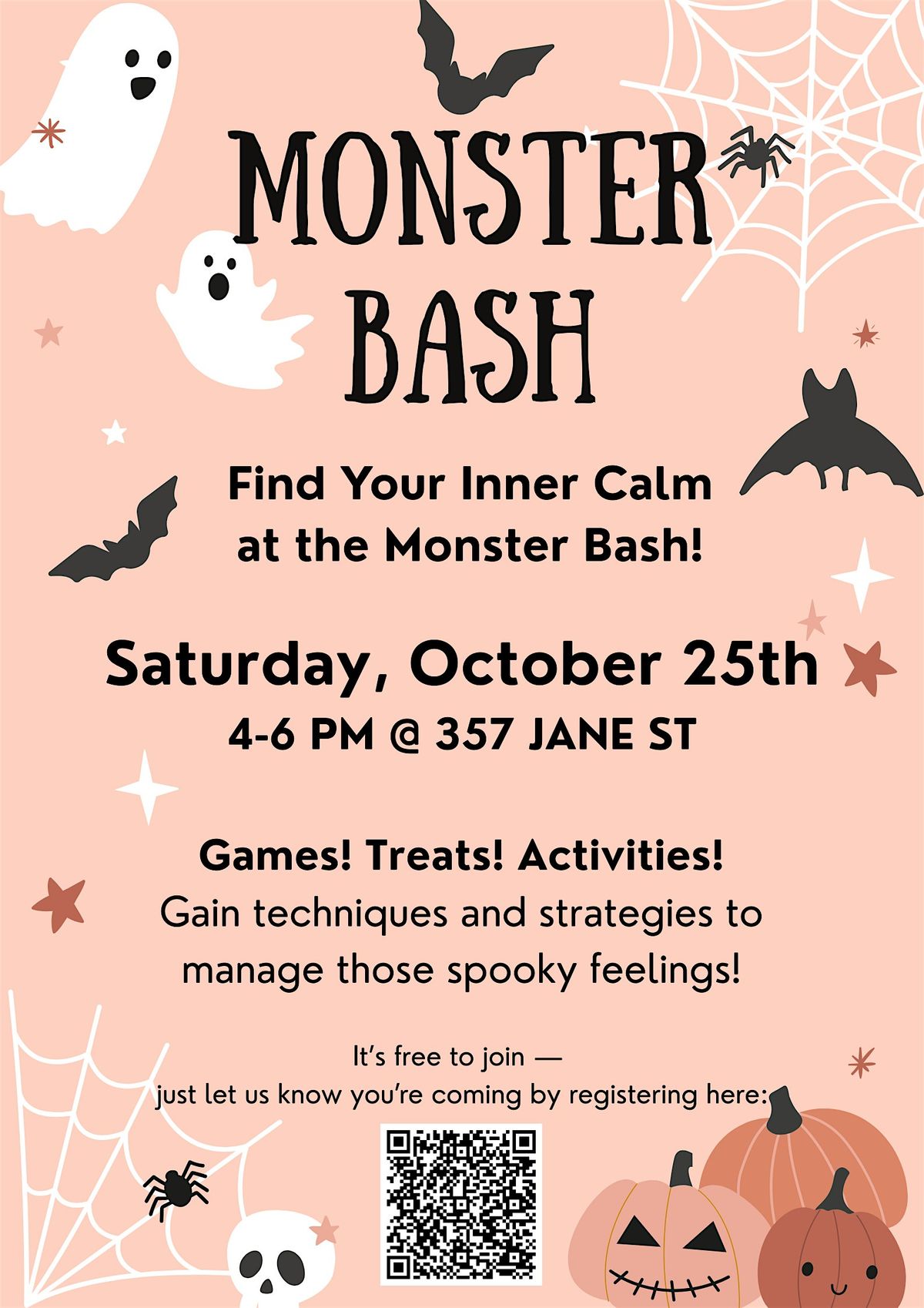 Monster Bash: Find Your Inner Calm  at the Monster Bash!