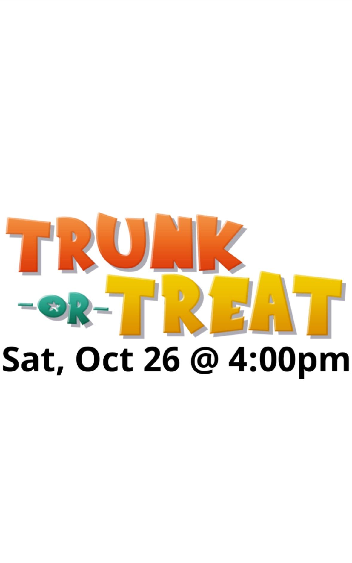 Trunk or Treat & Cookout