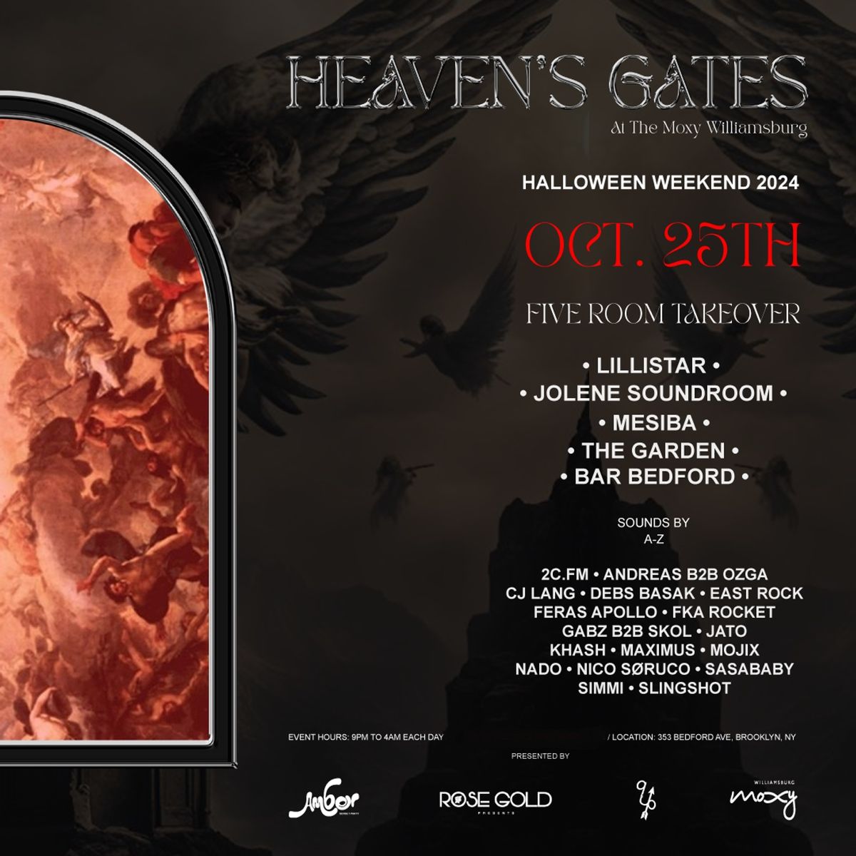 Heaven's Gates Halloween Party at Moxy Williamsburg